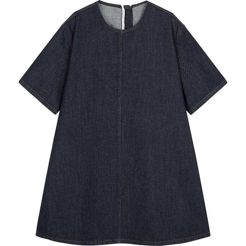 JNBY Summer Washed A-Line Short Sleeve Dress