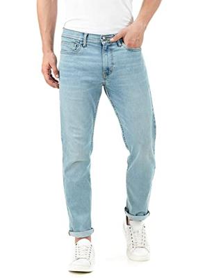INKD Men's Lightweight Regular Fit Jeans (Sky Why, 30), Mid Rise