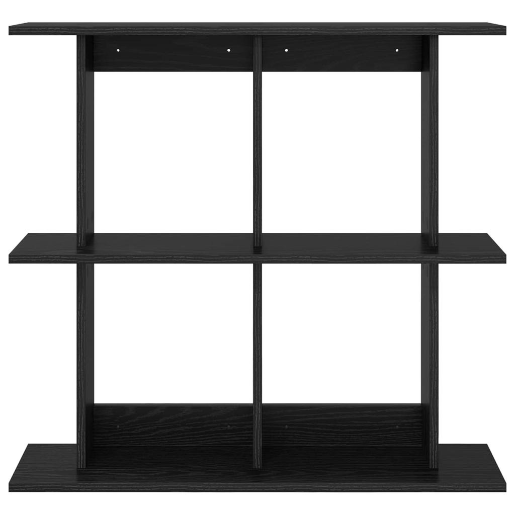 Wall Shelf Wall Mount Black 100 x 20 x 75 cm Wood Based Material