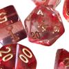 7 Pieces Polyhedral D4-D20 Family Table Game for Role Playing Cafe