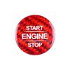Luxury Red Carbon Fiber Car Front Engine Button Decoration For Benz CLA GLA 21+