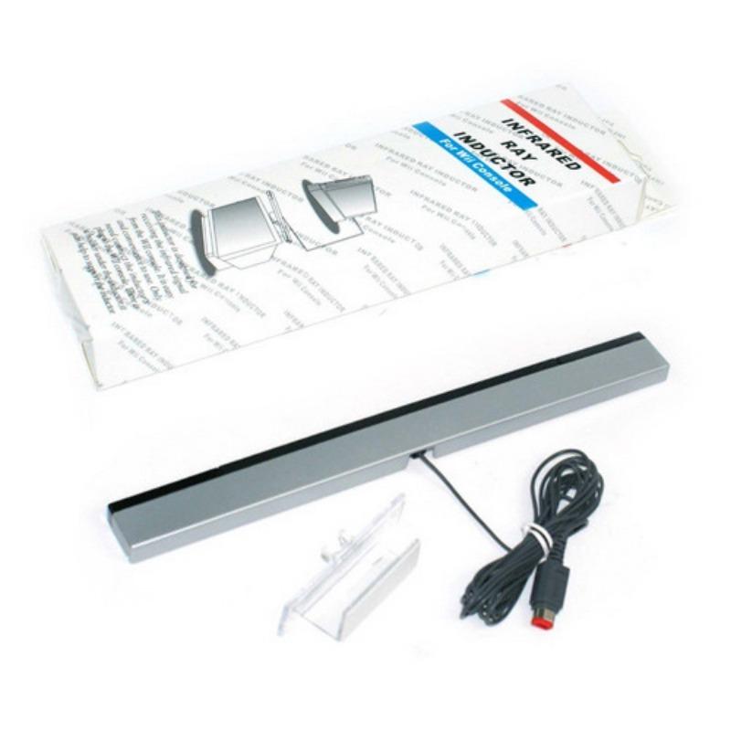 

Замена сенсорной планки Wii, совместимой с Wii U для Nintendo Wired Infrared Sensor Bar Аксессуары для консоли Wii 24*2.5*1cm серый