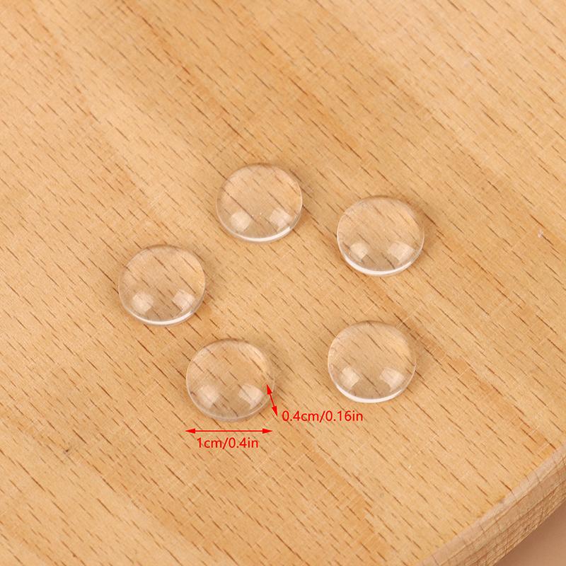 40 Buc. Card de Culoare Sticlă Tips Transparente Rotunde pentru Prezentarea Designurilor de Oje Gel Instrument de Manichiură Stil Coreean