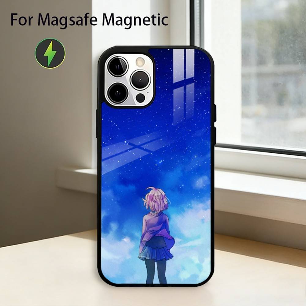 Anime Beyond the Boundary Phone Case For iPhone17,16,15,14,13,12,11 Plus,Pro Magnetic For Magsafe Wireless Charging
