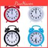 Retro Alarm Loud Clock Double Bell Mechanical Key Wound Silent Clock Pointer