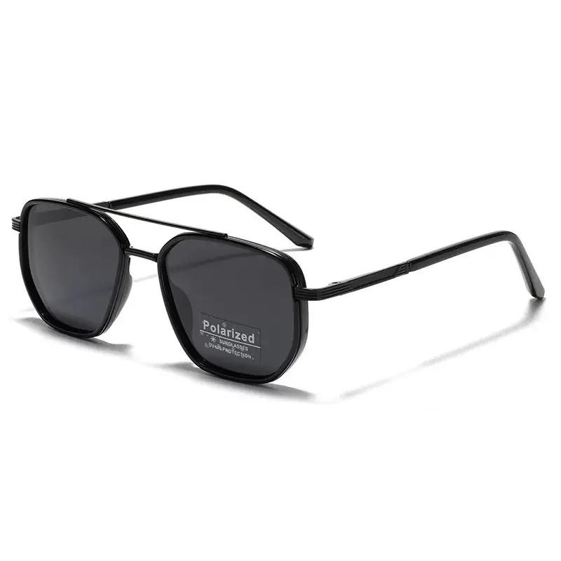 

Retro Double Bridges Sunglasses Women Fashion Pink Gradient Eyewear Trending Frosted Blue Square Sun Glasses Men Shades Lentes матовий чорний колір