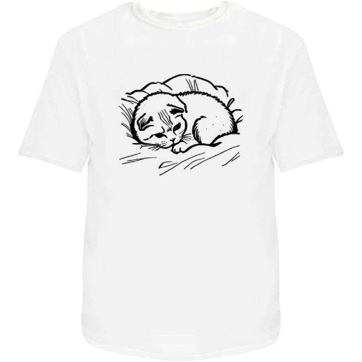 Scottish Fold Cat  Unisex T-Shirt - 100% Cotton (S-XXL) (TA046124) S