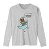 Funny Cartoon Dinosaur Bookworm Print Casual T Shirt vintage Washed fashion Top For Everyday Wear Versatile Stylish Soft Unisex