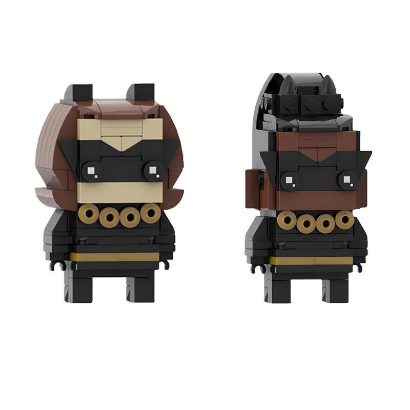 Cloak Crusader 1966 Collection Character Square Head Series Compatible Puzzle Boy Toys