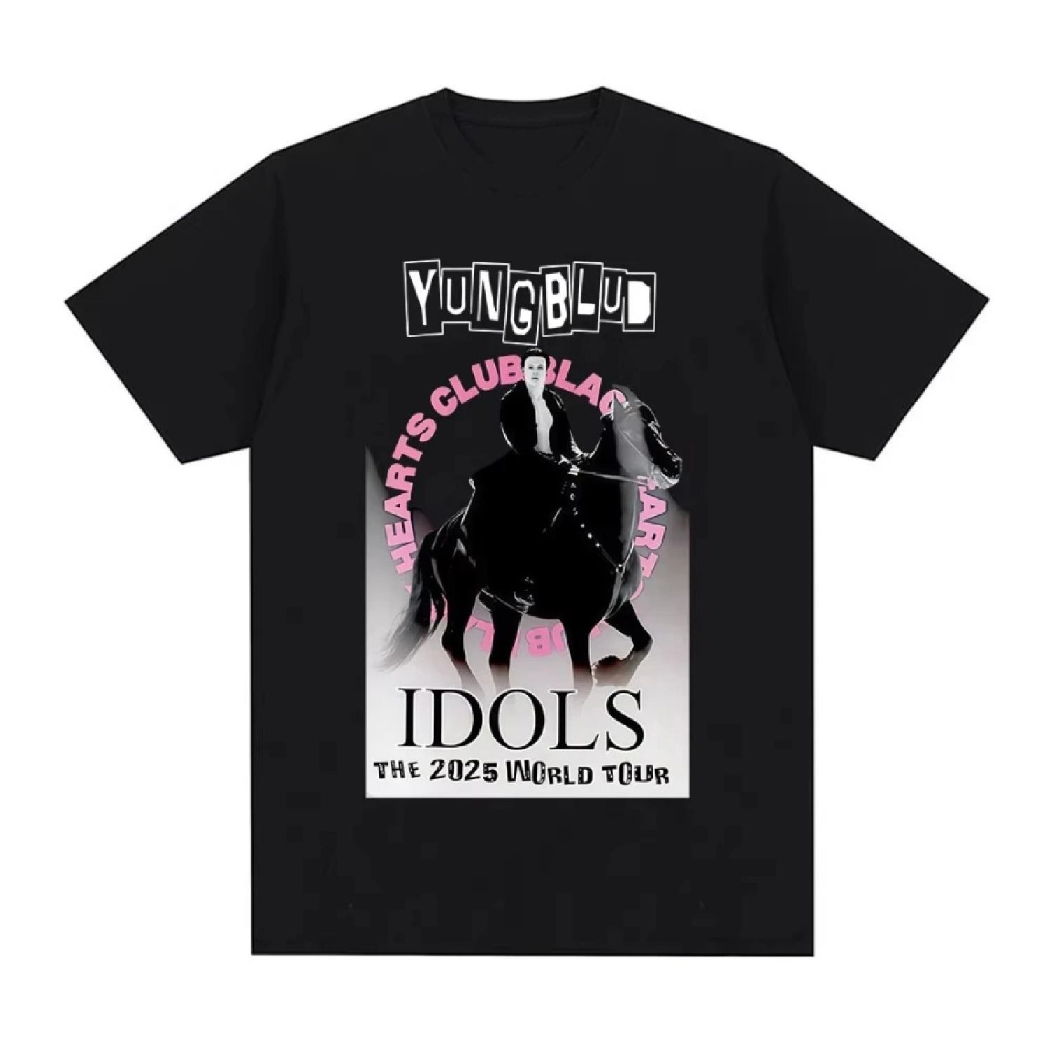 

Yungblud IDOLS Мерч Футболка Чоловіча Жіноча Одяг Мода Рок Вулична Футболки з коротким рукавом Літня Повсякденна Бавовняна Оверсайз Футболка XXXXXL