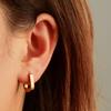 Direct Supply Geometric U-Shaped Stainless Steel Ear Buckle Women's 18K Hand Polished Furnace Inner Ear Buckle Trend Earrings
