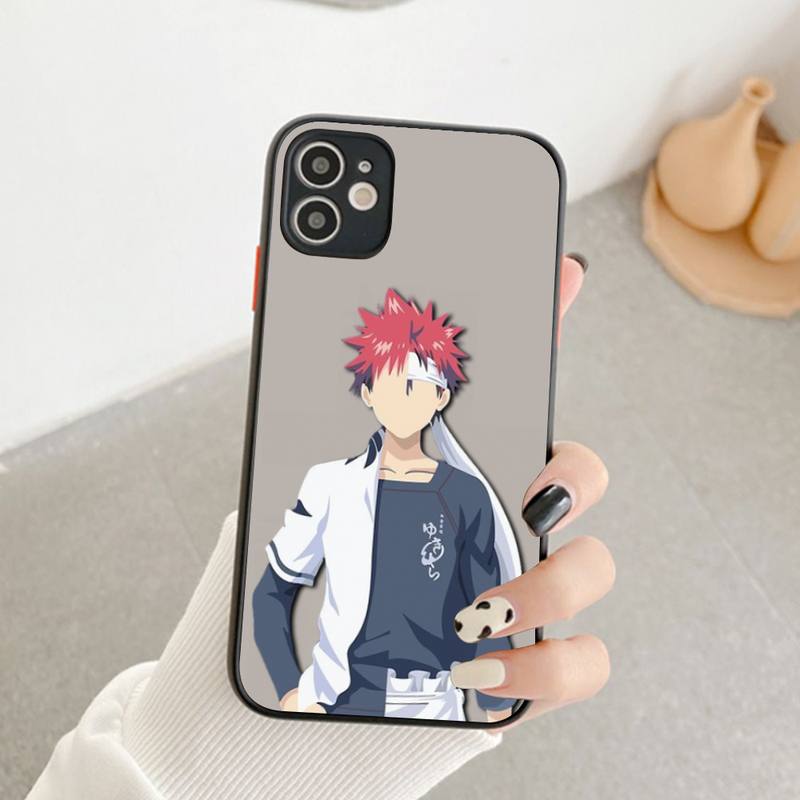 Soma Yukihira Food Wars Shokugeki no Soma Anime Phone Case for iPhone X XR XS 7 8 Plus 11 12 pro MAX Matte Shockproof shell