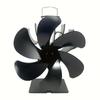 6 Blades Heat Powered Stove FanQuiet Non Electric Fireplace Wood Burner Eco Friendly Design for Efficient Home Heat Distribution