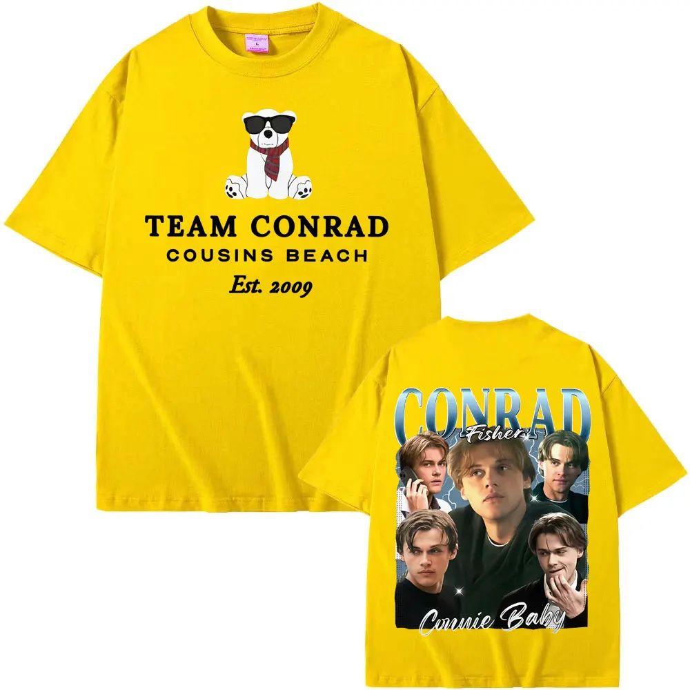 Conrad Fisher Movie Y2k Tee Shirt Team Conrad Cousins Beach Merch Tshirt Y2k Harajuku High Quality Oversized T Shirt Unisex