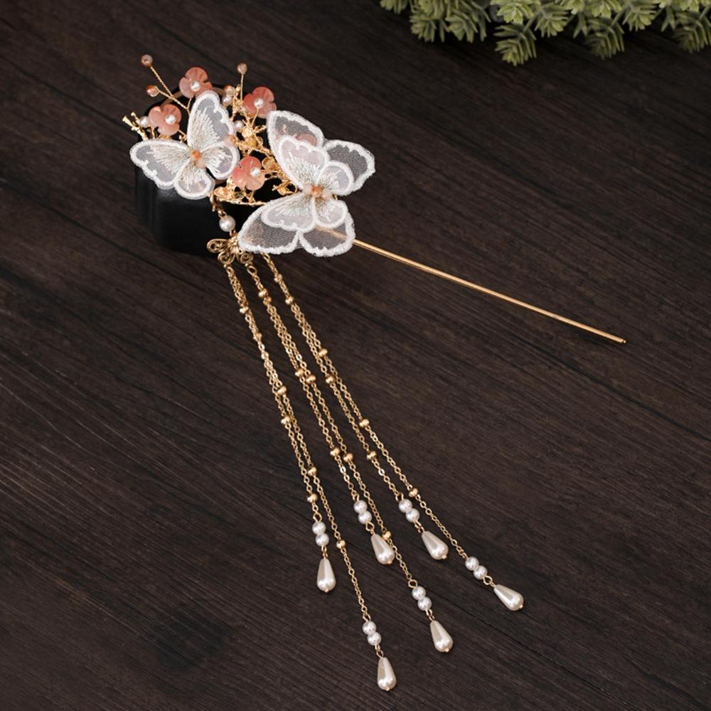 Accessories Hanfu Tassel Hair Comb Pearl Wedding Jewelry Hairpin Hair Sticks Headdress Jewelry Set