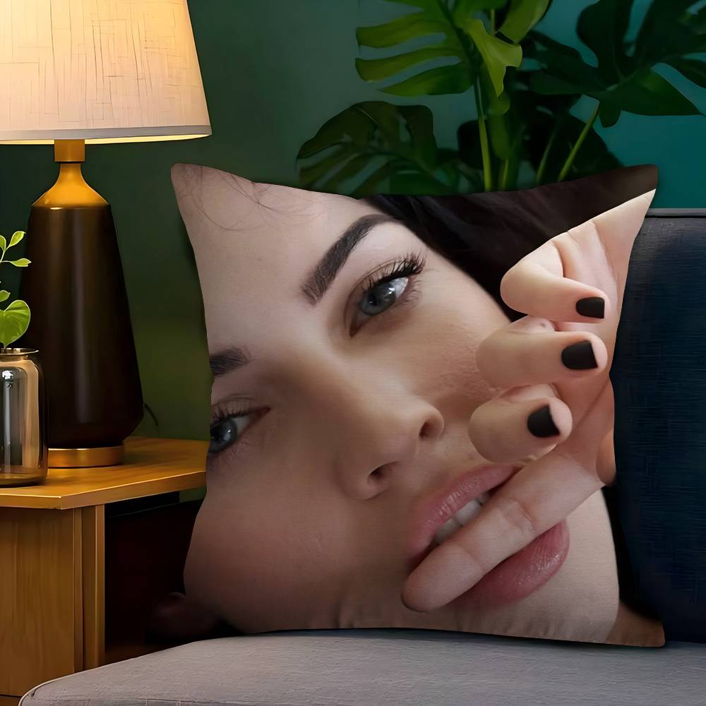 M-megan Fox Actor Pillowcase Toon Gift Cushion Cover Bedroom Home Sofa Chair Seat Decor Pillow Case