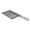 9-Rod Slide-Out Pants Rack – Heavy Duty Wardrobe Organizer with Anti-Slip Flocking – Black/Silver