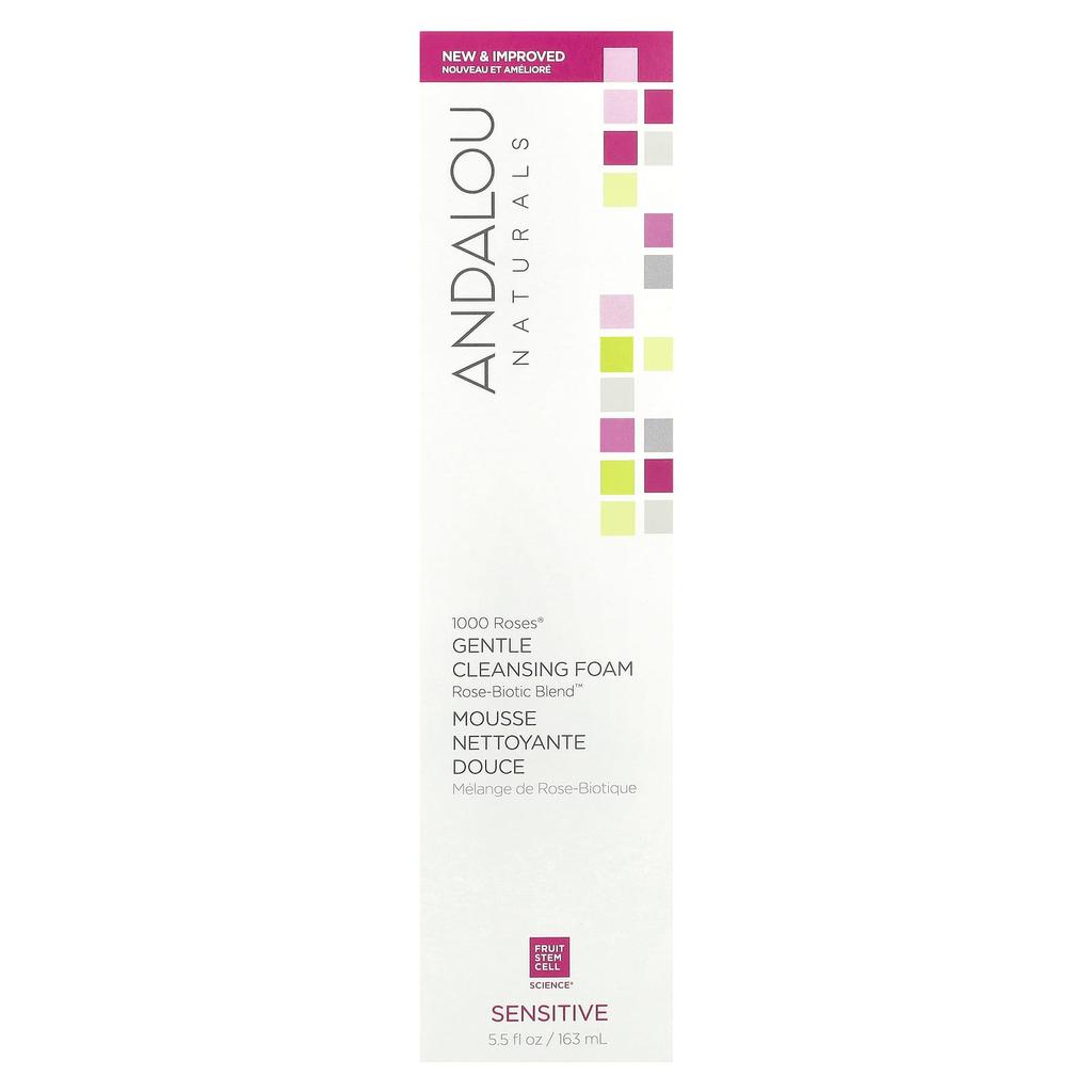 1000 Roses, Gentle Cleansing Foam, Sensitive, 163Ml (5.5 Fl Oz)