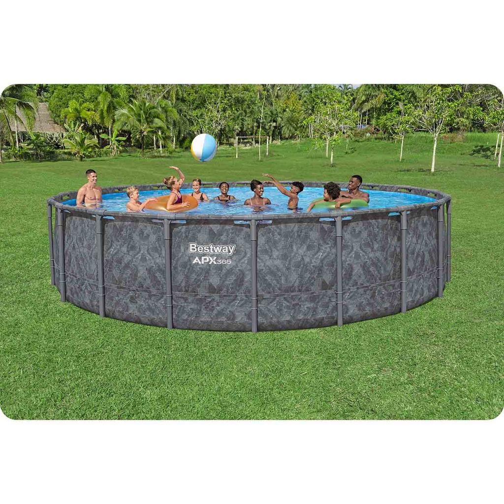 Piscină de grădină cu cadru 610 X 132 Cm 11-în-1 Bestway 561Ke