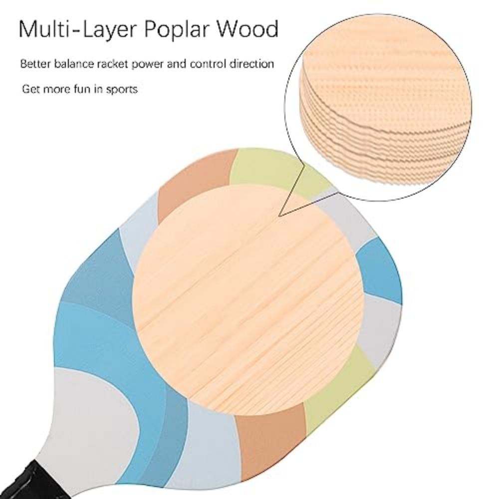 Wood Peak Racket Poplar Peak Racket Wood Racket Beach Rackets 1cm Thick