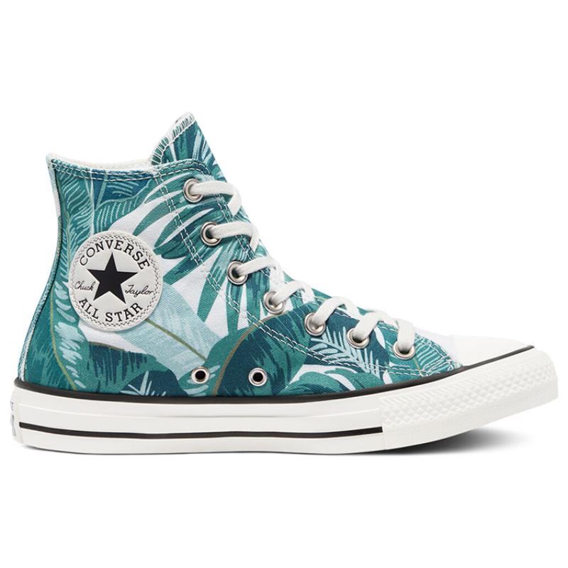 Converse Chuck Taylor All Star Hi Casual Colorful High-Top Canvas Shoes Unisex White and Green