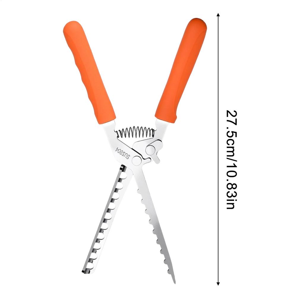 

Rib Membrane Remover Heat-Resistant Gadget With Ergonomic Handle BBQ Accessories Tool With Ergonomic Handle For Kitchen Cooking помаранчевий