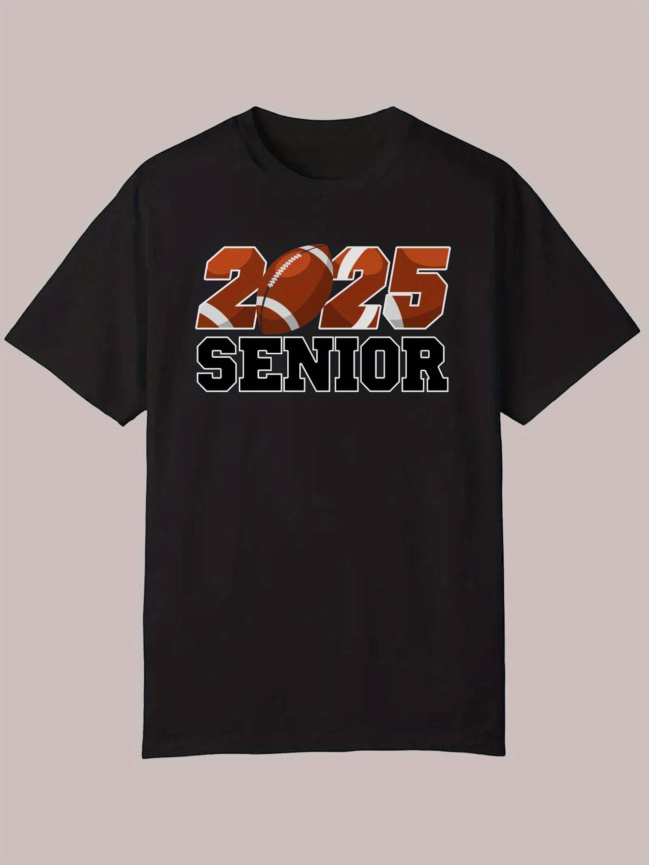 2025 Senior Polyester T-shirt - Casual Crew Neck M