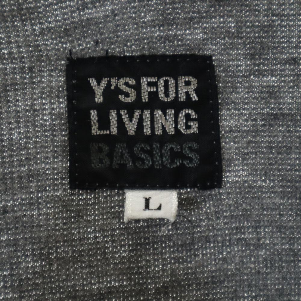 Y's for living made in Japan Full zip sweat L gray BASICS tunic Women Used