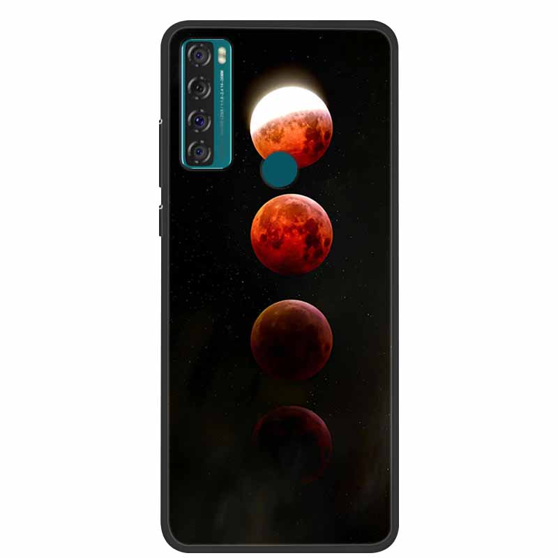 Para TCL 20 SE Funda 205 de silicona suave Funda de dibujos animados para TCL 20B 6159K Funda trasera para TCL 20 R 5G 20SE Fundas de moda TPU Funda