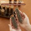 Solid Wood Coffee Bean Tube Display Rack Glass Single Dose Espresso Accessories Coffee Utensils Sets Barista Tools Gifts