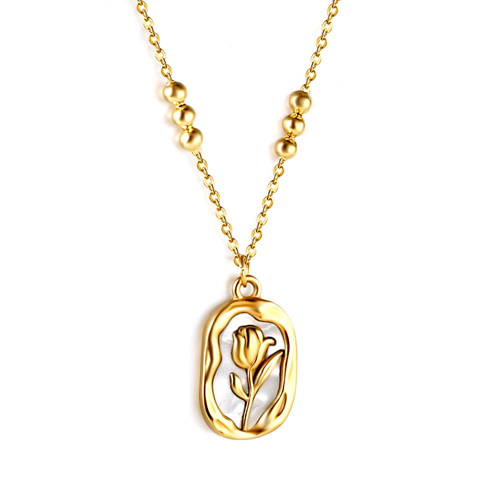 Fashion Jewelry Stainless Steel Non Tarnish 18k Gold Plated Heart Shaped Multiple Styles Pendant Necklace for Women
