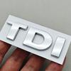 3D ABS Black Red Logo TDI Emblem Car Rear Trunk Badge for VW TDI Letters Sticker Accessories zd1