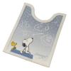 Senko Snoopy Toilet Supplies, Starry Sky Snoopy Toilet Mat, Long, Approximately 80 X 60 Cm, Blue Gray, Character and Animal Design, 31417