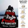 Weightlifter Silhouette With Barbell Blanket With Customizable Name Four Seasons Comfortable Shawl Blanket Suitable For Home Travel Camping Office