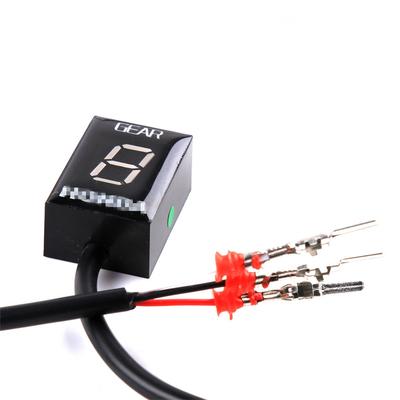 Motorcycle Gear Indicator Red LED 6 Speed 1-6 Level Ecu Plug Mount for Honda EFI