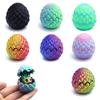 3D Printed Toys Artistic Dragon Egg Statue Small Hatching Dragon Figure Modern Home Decoration Miniature Desk Decor Christmas