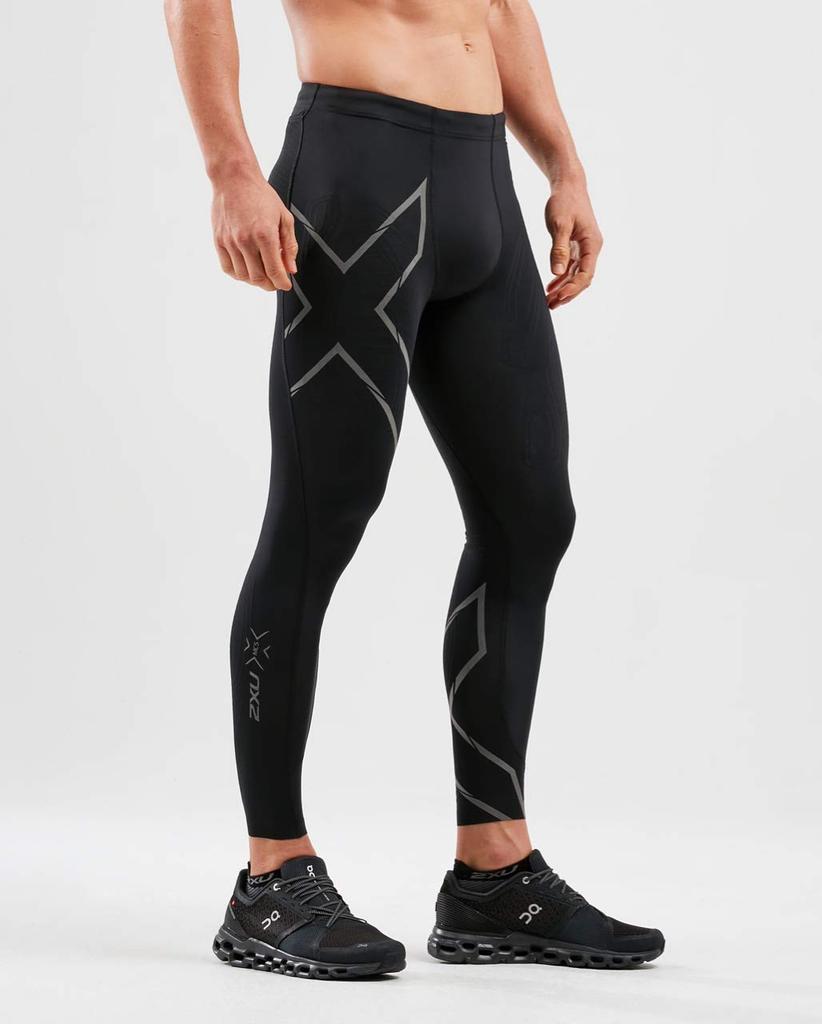2XU MCS Running Compression Sports Long Compression Support for and Product Number MA5305B Tights, Men's, All-Season Tights, Black, Innerwear, Tights,
