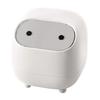 Desktop Trash Can with Folding Cover Press-Type Opening Mechanism Compact Size Cartoon Shape Trash Bin