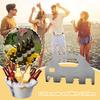 Stainless Steel Beer Cup Holder Wear Resist Beer Bottle Carrier Reusable Heavy Duty Can Opener for Bar BBQ Beer