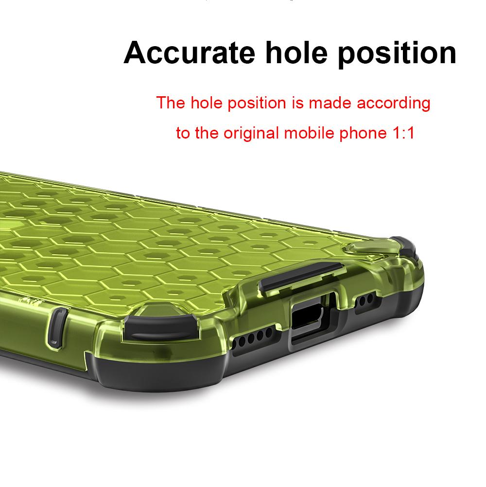 KEYSION Shockproof Armor Case for iPhone 16e Soft Silicone+PC Transparent Honeycomb Phone Back Cover for iPhone 16e 2025