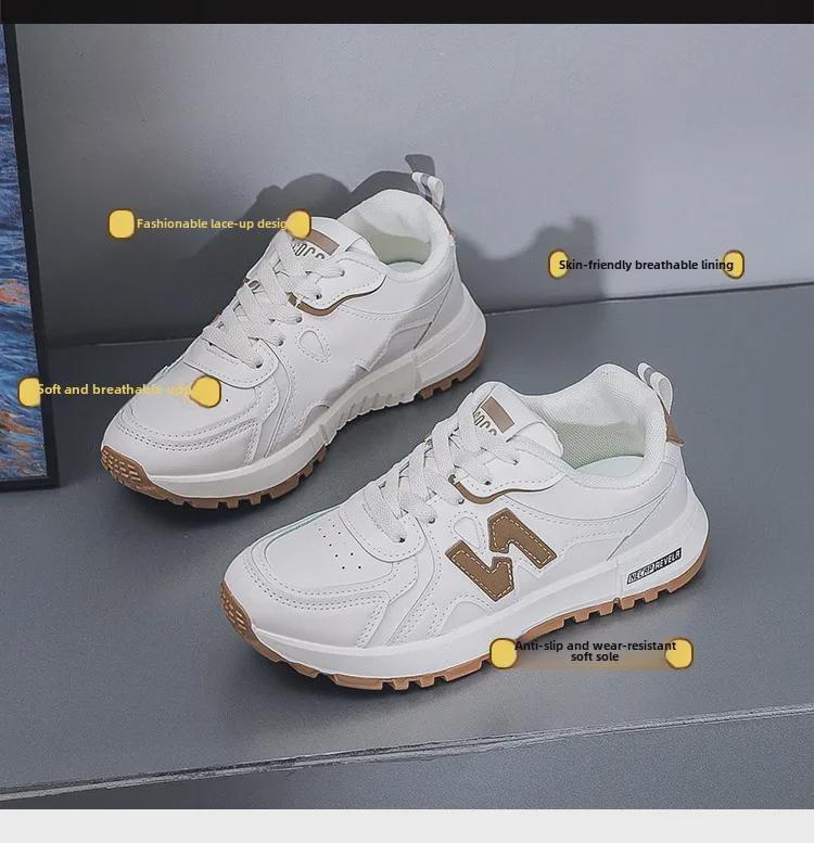 2025 Spring Women's Forrest Gump Lightweight Running Shoes: Breathable, All-Match, Height-Enhancing Sneakers 5165