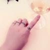 Female Trend Personalized Open Live Fashion Jewelry Ring Vintage Letter Rings