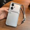 Luxury Big Window Phone Case with Lanyard for OPPO Reno11 F 5G Premium Textured Casing