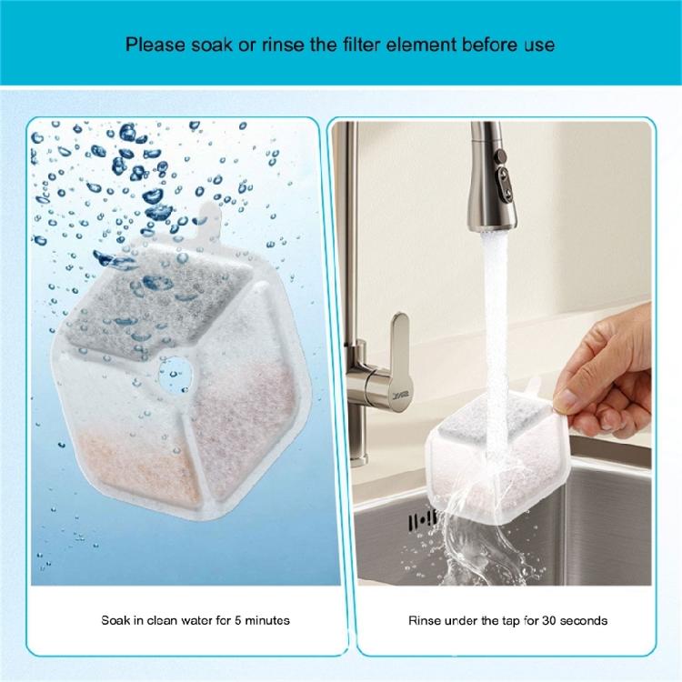 High Efficiency Cats Drinking Water Filter Cartridges With Hole Structure for Pet Hydratation Stations