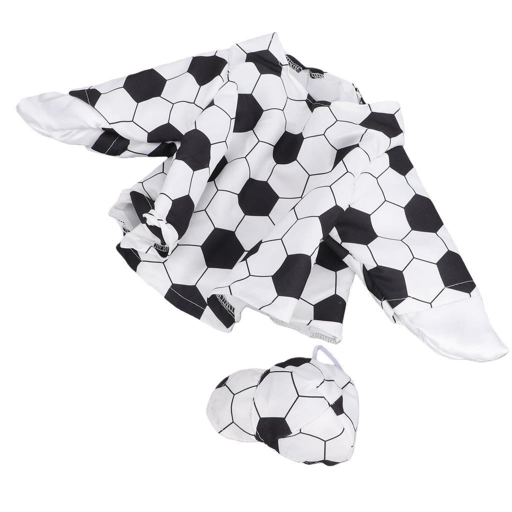 Fußball-Themen-Gans-Outfit 23 Zoll Niedliche Rasen-Garten-Gans-Kleidung Outdoor-Sport-Dekoration mit Kopftuch