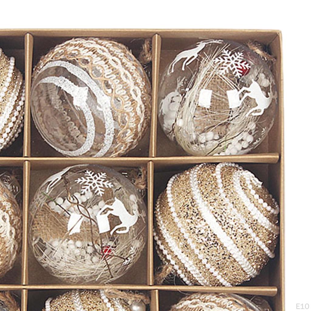 9 X Ornaments Decoration Christmas Tree Hanging for Festival Backyard Wedding Birthday