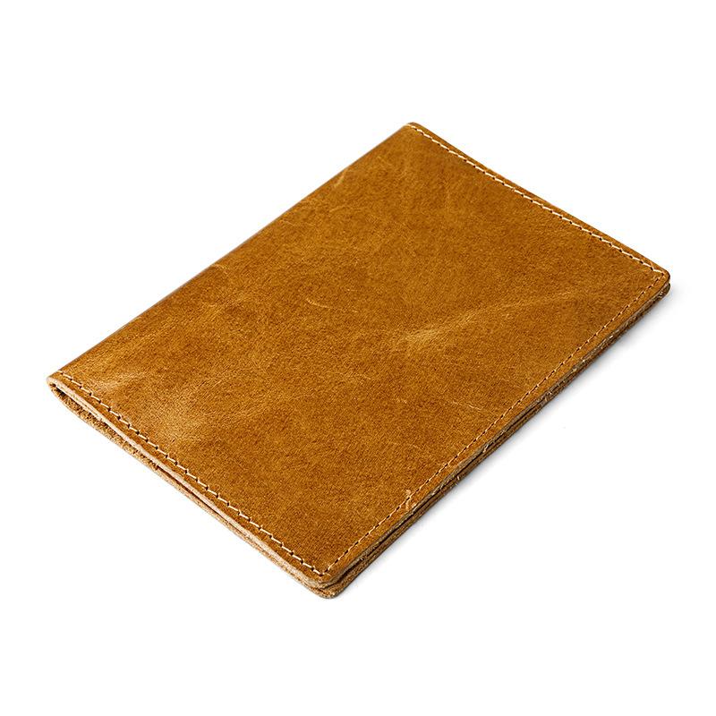 

Обложка для паспорта из коровьей кожи жёлтый