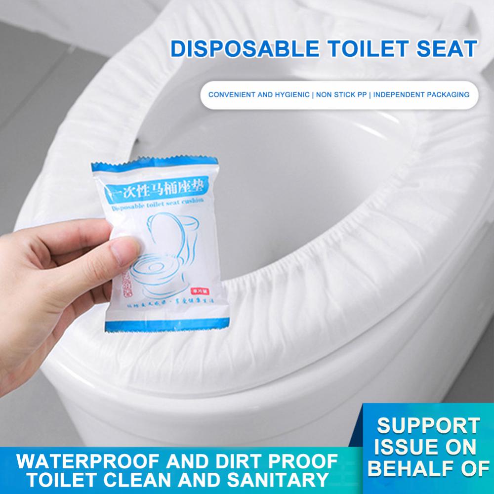 Toilet Seat Cover Antifouling Dirtproof Portable Disposable Household Supplies Cushion Seat Coldproof Waterproof Paste Non-woven