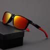 Mode Sonnenbrille für Herren Damen Klassischer quadratischer Rahmen Outdoor Fahren Spiegel Nachtsicht Sonnenbrille
