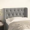 VidaXL Headboard with Ears Light Grey 83x16x78-88 Cm Velvet3119134